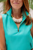 SSYS Rory Sleeveless Vest Skort Set In Turquoise