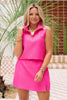 SSYS Rory Sleeveless Vest Skort Set In Hot Pink