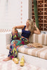 SSYS Nia Jewel Paisley Print Satin Pants