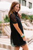 SSYS Kendall Lace Cane Dress In Black