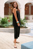 SSYS Reese Linen Barrel Crop Trousers In Black