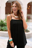 SSYS Teagan Linen Side Slit Top In Black