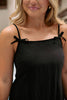SSYS Samantha Linen Bow Detail Dress In Black