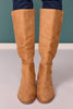 Tan Micro Suede Riding Boots