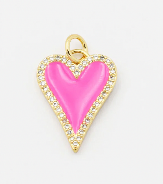 Pink Heart Charm