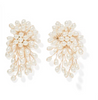 Pearl Cluster Statement Earrings