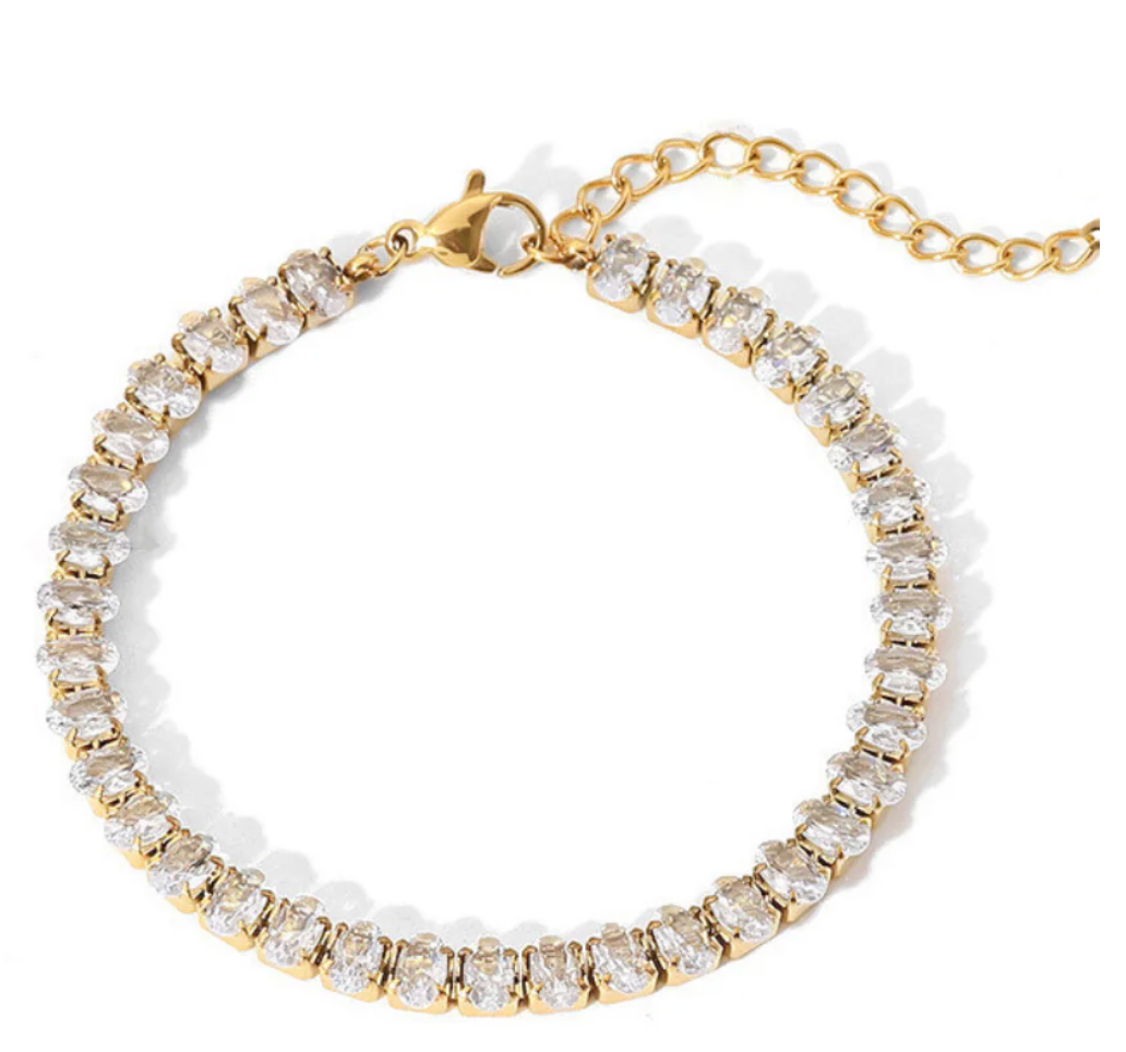 Gold Precious Stone Bracelet