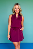 SSYS Peyton Scuba Skort In Mulberry