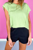 Black Fleece Elastic Waist Dolphin Hem Shorts *FINAL SALE*