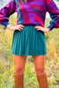 SSYS Wynn Pleated Knit Skort In Hunter