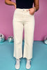 Vervet Cream High Rise Crop Raw Hem Wide Leg Jeans, jeans, cream jeans, high rise jeans, crop jeans, wide leg jeans, high rise cropped wide leg jeans, must have jeans, elevated jeans, elevated style, summer jeans, summer style, Shop Style Your Senses by Mallory Fitzsimmons, SSYS by Mallory Fitzsimmons