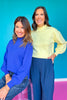 SSYS Merritt Mock Neck Sweater In Royal