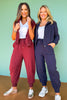 SSYS Abigail Barrel Joggers In Maroon