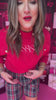 SSYS Larkyn Button Cable Knit Sweater In Red