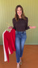 Red Basic Crew Neck Long Sleeve Top *FINAL SALE*