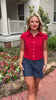 SSYS Signature Denim Shorts In Polka Dot