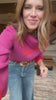 SSYS McClain Colorblock Bandana Sweater In Orchid
