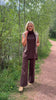 *PRE-AUTH ETA SEPT* SSYS Mirabel Wide Leg Full Length Knit Pants In Chocolate