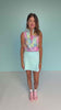 SSYS Peyton Sleeveless Scuba Frill Neck Top In Full Bloom