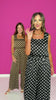 SSYS Jules Square Neck Top In Brown Polka Dot