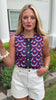 SSYS Sleeveless Everly Scallop Trim Top In Freedom Floral