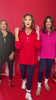 SSYS Ruffle Collar Ainsley Air Pullover In Red