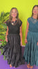 SSYS Sadie Satin Maxi Skirt In Dark Blue