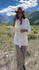 SSYS Catalina Fringe Wrap Cardigan In Ivory
