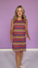 SSYS Gianna Crochet Shift Dress In Rust Waves *FINAL SALE*