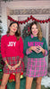 SSYS Joy Crew Neck Long Sleeve Sweater In Red