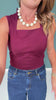 SSYS Star Top In Deep Plum
