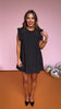 Black Round Neck Sleeveless A Line Dress *FINAL SALE*