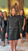 SSYS Juliana Long Sleeve Tweed Dress with Pockets In Black