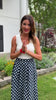 SSYS Cassidy Polka Dot Pleated Maxi Skirt In Navy