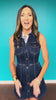 SSYS Reba V Neck Collar Dark Denim Dress *FINAL SALE*