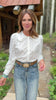 SSYS Amelie Peter Pan Collared Long Sleeve Top In White