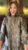 SSYS Hope Brocade Dress In Gold Spotted Animal