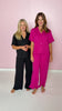 SSYS Brielle Ruffle Pajama Pants In Black