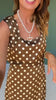 SSYS Jovie Polka Dot Midi Skirt In Brown