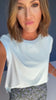 SSYS Signature Kelly Green Muscle Cut Ribbed Top