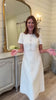 SSYS Susanna Ivory Tweed Midi Dress with Pearl Buttons