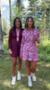 SSYS Long Sleeve Golf Dress In Magenta Bloom