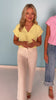 SSYS Iris V Neck Top In Light Chartreuse *FINAL SALE*