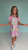 SSYS Scuba Drop Waist Ribbed Collar Dress In Geo