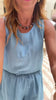 SSYS Jada Linen Sleeveless Top In Cornflower