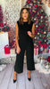 SSYS The Gracie Sleeveless Jumpsuit In Black Shimmer *FINAL SALE*