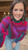 SSYS Aspen Mock Neck Sweater In Maroon Velma