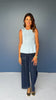 SSYS Carys Knit Peplum Top In Blue