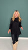 SSYS Odessa Bandana Neck Tunic Sweater In Black