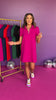 SSYS The Everyday Dress In Cane Quilted Magenta *FINAL SALE*